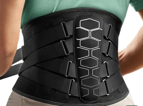 Ceinture de soutien dorsal contre le dos voûté avec sangles noires