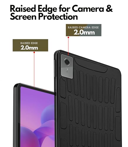 Image of TGK Rugged Back Cover for Lenovo Idea Tab Plus 12.1 inch Tablet Case TB361FU TB361ZU (Black)