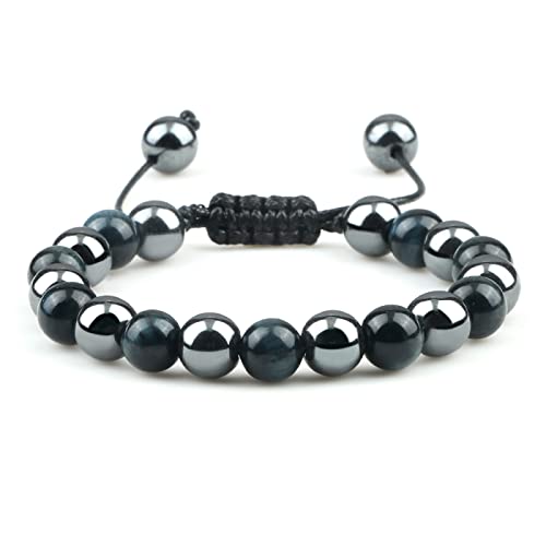 Bracelet hématite réglable pour équilibrer votre style quotidien