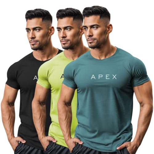 Image of 3Colours RGB Polyester Quick-Dry Sport T-Shirt, High-Performance-APEX