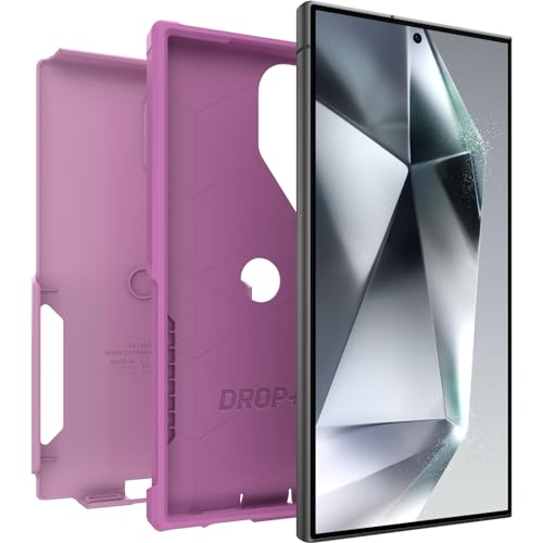 Image of OtterBox Samsung Galaxy S24 Ultra Commuter Series Case - Run Wildflower (Pink), Slim & Tough, Pocket-Friendly, with Port Protection