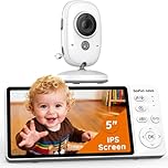boifun nova 2026 Baby Monitor with Camera and Night Vision, No WiFi, 1080P, 5-inch IPS Screen, Sound Activated Mode, 20H Battery Life, Two-way Talk, Temperature Sensor, 3x Zoom, Feeding Reminder