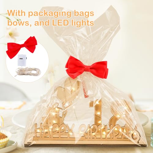 Miniatura 3 de Regalos Originales De 18 Cumpleaños, Seutgjie Decoracion 18 Cumpleaños Para Chicas Chicos Con Tira De Luces Led Y Libro De Visitas Para Aniversarios