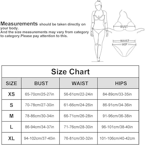 Foto von meioro Bikini Sets für Damen Push Up Tanga mit niedriger Taille Badeanzug Bikini Set Badebekleidung Beachwear (XL,Schwarz)