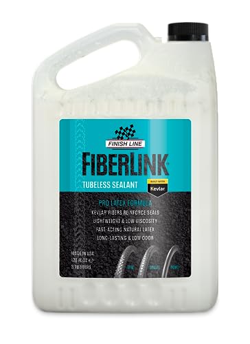 Finish Line FiberLink Pro Latex Tubeless Tire Sealant Kevlar 1 Gallon