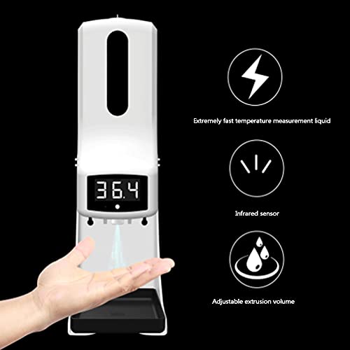 Automatische Infrarood Thermometer Zeepdispenser,Wandgemonteerde Handzeepdispenser met Thermometer,Automatische… - Image 4