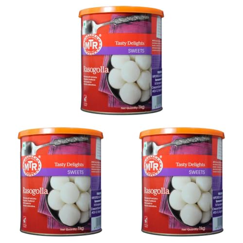 Image of MTR Rasogolla, 1 kg (Pack of 3)