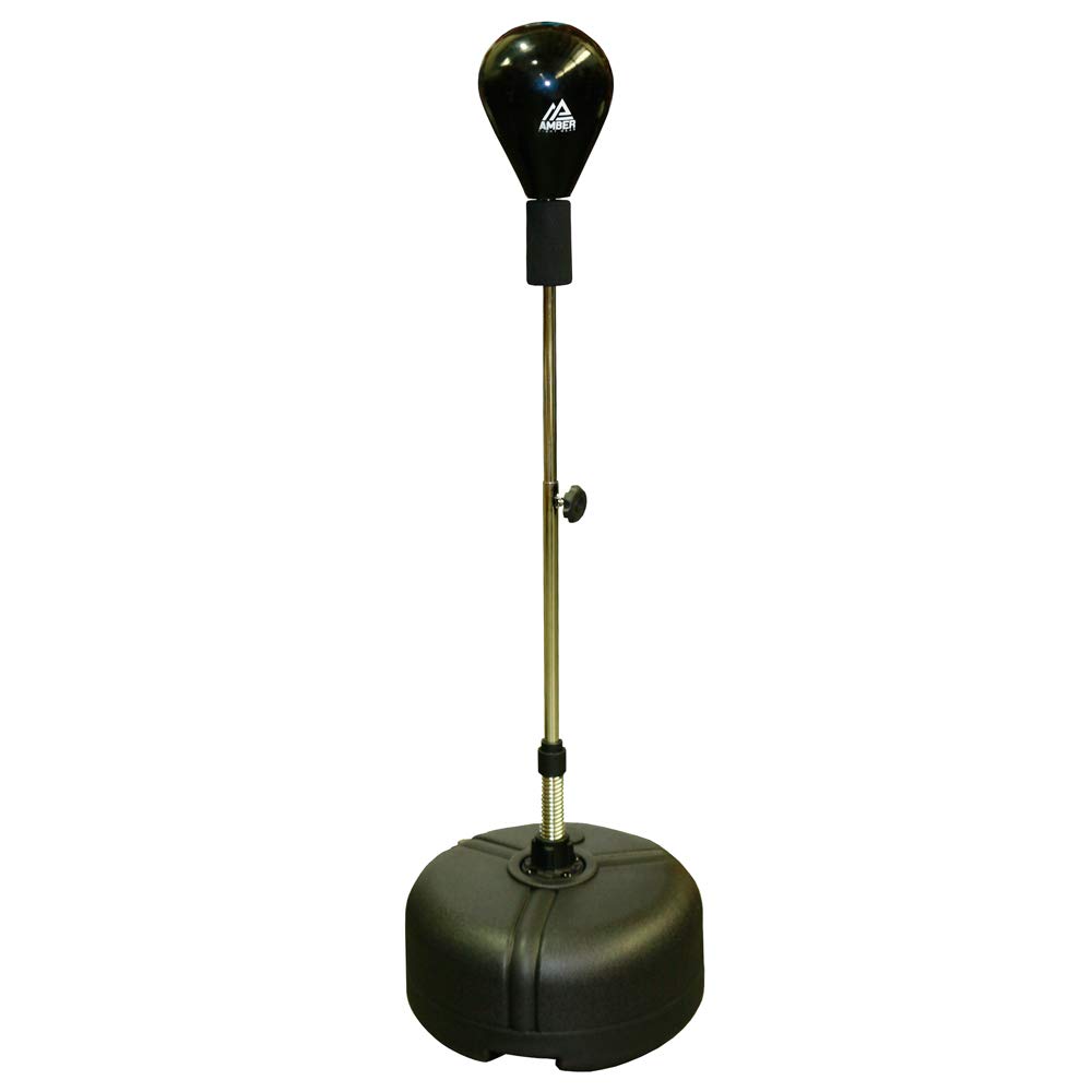 Amber Fight Gear Freestanding Boxing Punching Bag Reflex Speed Punching Bags Adjustable Height Fitne