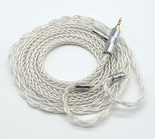 【JSHiFi-白龍】MMCX2.5mm 8芯単結晶銅銀メッキリケーブル MMCXイヤホンアップグレードケーブル2.5mm バランス交換ケーブル MMCX(MMCX2.5mm)