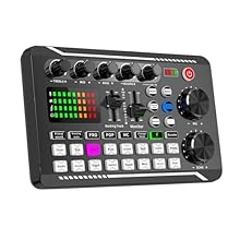 Multi-function tuning sound card, with complete functions, simple operation, convenient use and built-in lithium battery. Common to mobile phones and computers. Adjustable high/middle/bass, high pitch makes the sound full and clear, with penetrating ...