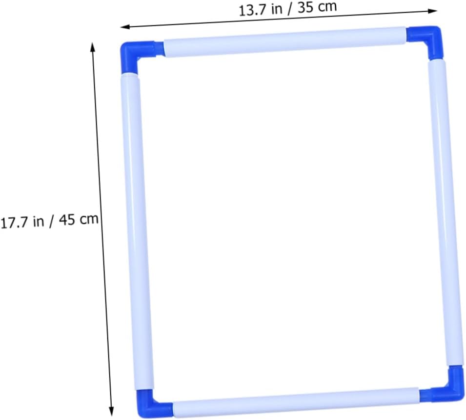 ETHZZLE Portable Square Embroidery Frame Clip for Cross Stitch and Quilting Lightweight Plastic Clamp Holder Easy Assembly Random Color for Needlepoint Craft Projects Random Color