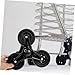 NUOBESTY 2Pairs Triangle Cart Wheels Stable Iron Structure Easy to Install Shopping Trolley Replacement Caster Wheels for Smooth Transport and Convenient Storage