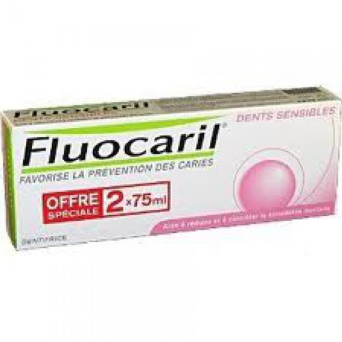 Fluocaril Dents Sensibles Pack of 2 x 75 ml