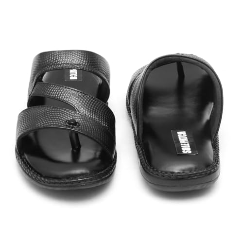Image of Solepatch Men's Synthetic Leather Lightweight Comfortable Indoor Outdoor Daily Use Casual Slipper
