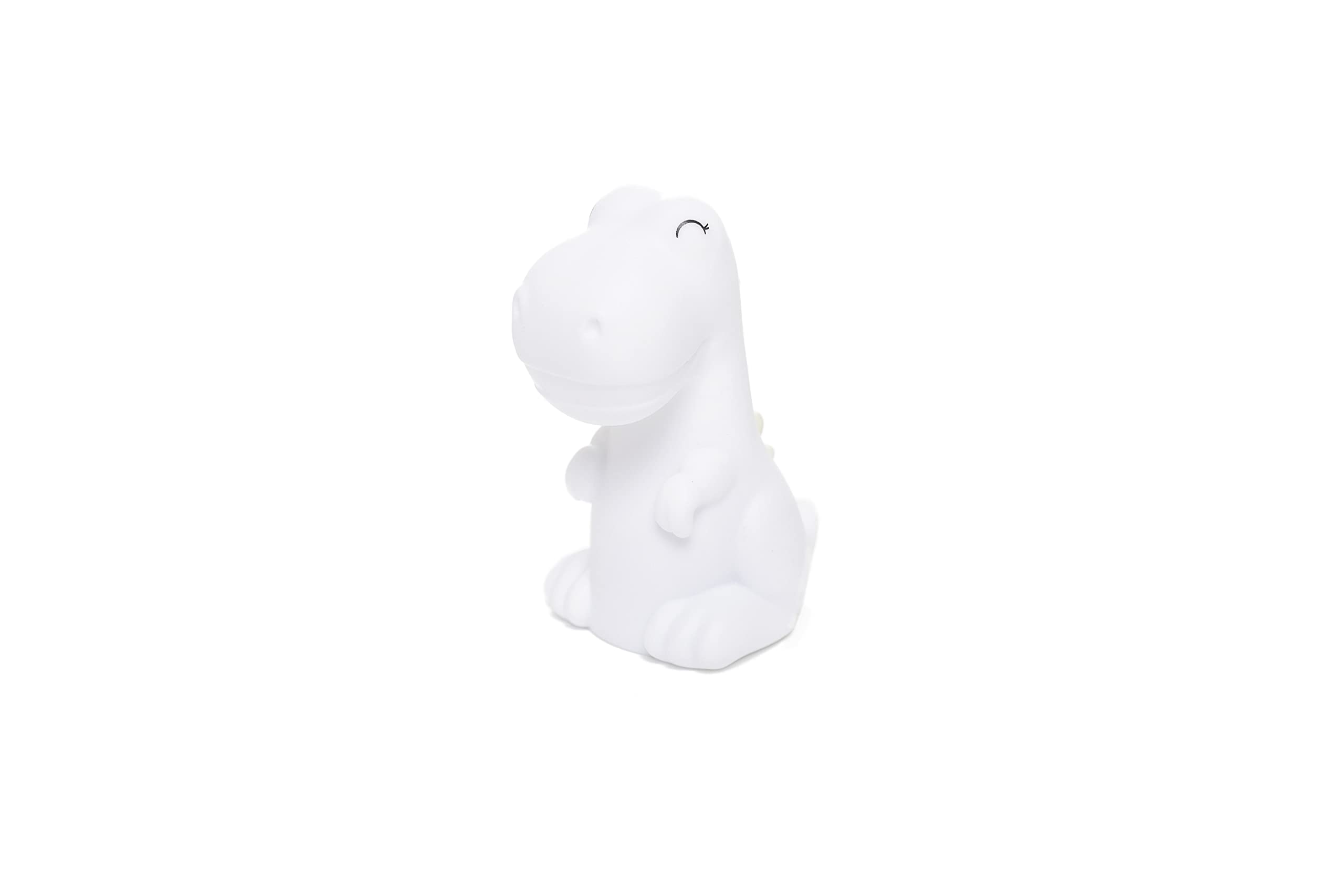 DHINK Mini LED Night Light White Dinosaur Night Lamp for Baby Kids Room with Timer and Color Changing - DHINK471-01