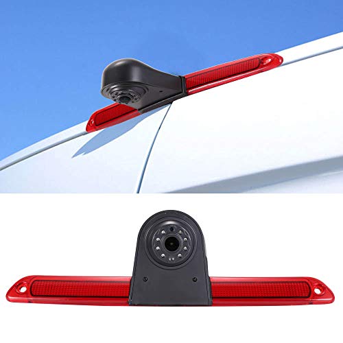 Auto Impermeabile IR Notte viosn colori Retrovisore luce freno Terzo tetto Top Mount Telecamera inversa Angolo regolabile per Benz Sprinter W906/Transit Ducato Master+ Monitor da 4.3 pollici