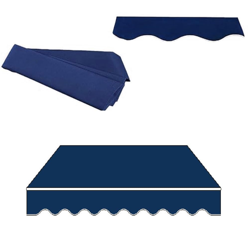 Tessuto di ricambio retrattile da 4 x 2,4 m, per patio, veranda, porta, finestra, riparo dal sole, telo per esterni (3 x 2 m)