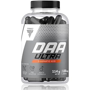 Trec Nutrition DAA Ultra Testosteronbooster Supplement Booster Spieropbouw Verhoogt Testosteronspiegel Bodybuilding 120 Capsules