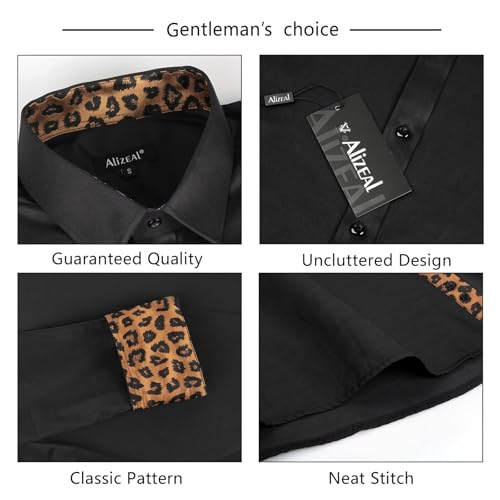 Image of Alizeal Mens 3 Pcs Long Sleeve Shirts Set