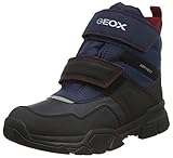 Geox J NEVEGAL Boy ABX C Snow Boot, Blue (Navy/Dk Red), 32 EU