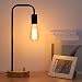Industrial Table Lamp, Vintage Night Stand Lamp, Minimalist Wood Desk Lamp for Bedroom, Living Room, Coffee Table, Office, College Dorm