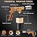 Semlos Propane Torch - Kitchen Torch - Powerful Grill Gun - Charcoal Lighter - Campfire Starter - Sous Vide - Chef Blow Torch for Searing Steak & Creme Brulee & BBQ(Propane Tank Not Included)