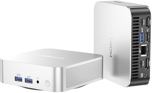 GEEKOM Mini PC A8 Series, AMD Ryzen 9 8945HS (8 Core/16 Thread Max Frequency 5.2GHz) 32GB DDR5 5600MHz+2TB M.2 PCLe 4.0 SSD AMD Radeon 780M Graphics Windows 11 Pro//WiFi 6E/BT5.2 TDP 45W lceBlast