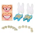 Temporary Tooth Crown Teeth Veneers Cosmetic Braces Temp Tooth Repair Material Front & Molar Posterior offering Help in Fixing Missing and Broken Tooth (2 boxes around 100 pcs)
