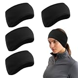 4 Stück Stirnband Herren Damen Winter, Winter Ohrenwärmer Ohrenschützer Stirnband Sport Winter Ski Ohrenschützer, Doppellagige Warm Ohrenschützer für Laufen Skifahren Reiten Fahrrad