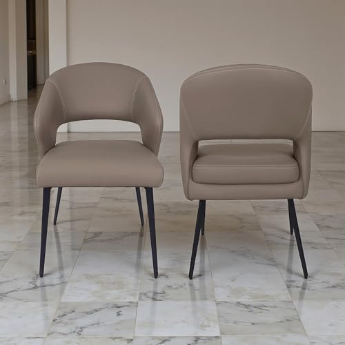 Image of The Attic Modernia 6 Seater Dining Set,Khakhi Beige,Titanium, Rose Gold & Cream,160Cms