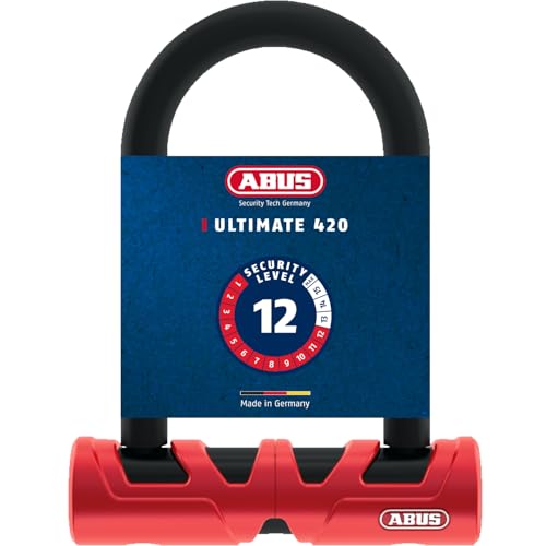 Image of ABUS Ultimate 420 U-lock + USH bracket - Bicycle lock with round shackle and bracket - security level 12