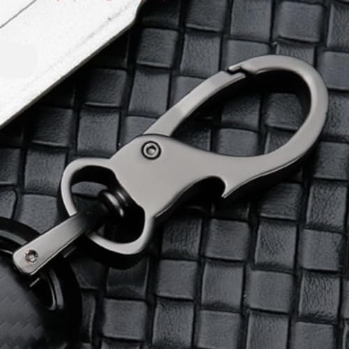 Funda para llave de Hyundai Santa Fe y Azera en plástico de fibra de carbono con 4 botones
