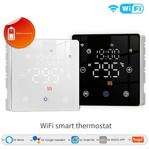 Thermostat numérique WiFi Tuya écran LCD programmation chauffage gaz - 5