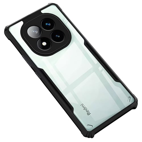 Image of Zapcase Back Case Cover for Mi Redmi Note 14 Pro Plus 5G | Compatible for Mi Redmi Note 14 Pro Plus 5G Back Cover | Clear Case with Camera Protection | (TPU + PC | Matte Black)