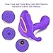 Wireless Remote Control Vibrator Clitorial G spot Butterfly Stimulator Smart Heating 10 Kinds Vibration Soft Flirting Dildo Vibrator Sex Toys for Women Couples(Purple)