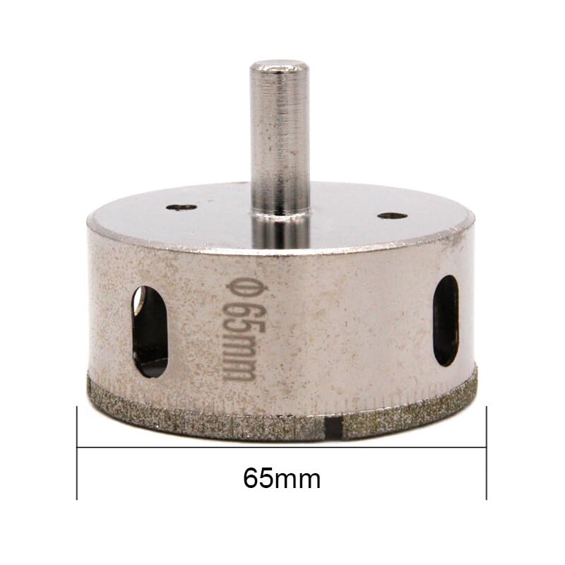 65mm Coated Glass Hole Saw Drill Bits for Tile Marble