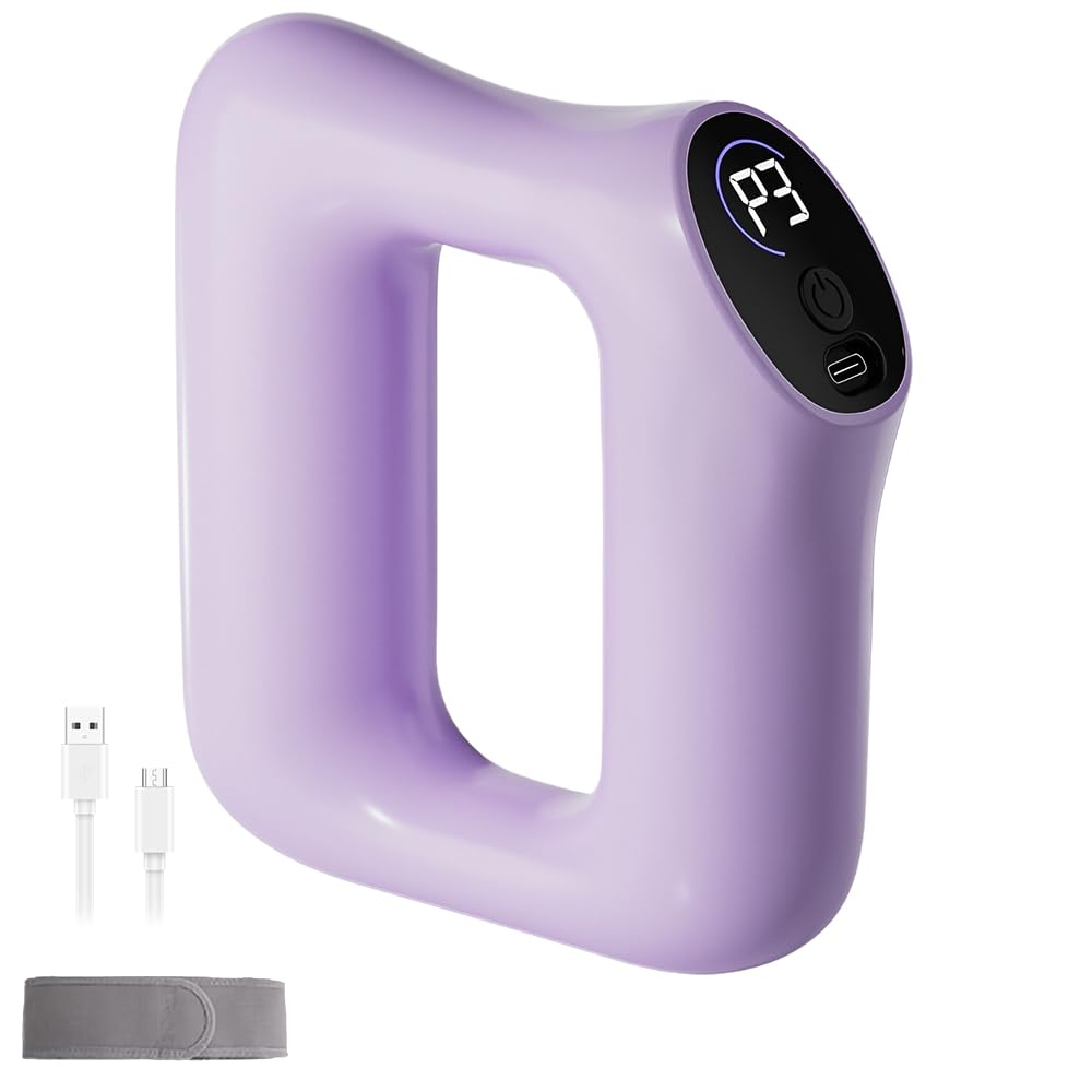 Anneau de Fascia Multifonctionnel, Anneau Minceur Taille, Chargé de USB, Anneau Masseur avec 5 Forces Réglables Bras, Appareil de Massage du Ventre pour Jambes etc