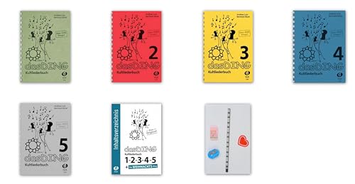 Das Ding Band 1-5 ohne Noten Kultliederbuch von Bernhard Bitzel / Andreas Lutz Band 1 2 3 4 5 Verlag DUX (D66 + D77+ D88+ D99+ D44) mit Inhaltsverzeichnis plus Geschenk laut Abbildung