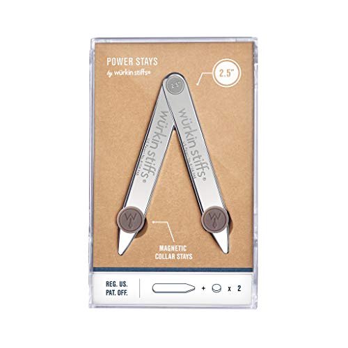 Wrkin-Stiffs-Two-25-Inch-Magnetic-Power-Stays-in-storage-case-Collar-Stays-TSA-Friendly