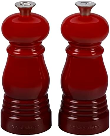 Le Creuset Classic Salt & Pepper Mill Set, Personal Use, Chip-resistant ABS Plastic, Anti-Corrosion, 11 cm, Volcanic