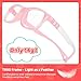 BiBiBear Kids Glasses for Toddlers 2-5 - Unbreakable & Lightweight TR90 Frame, Bendable Fashion Eyewear, Non Prescription (Pink)