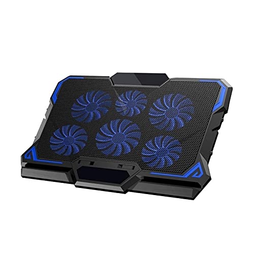 Base para Laptop con 6 Ventiladores y Luces LED Azules miniatura 1