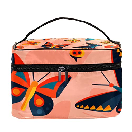 Trousse de toilette de voyage anti-désordre à motif de papillons