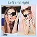 eZAKKA Eye Patches for Adults Kids, Eye Patch for Glasses, Medical Soft Eye Patch for Lazy Eye Amblyopia Strabismus and After Surgery (Black+Black)(Wider Version)