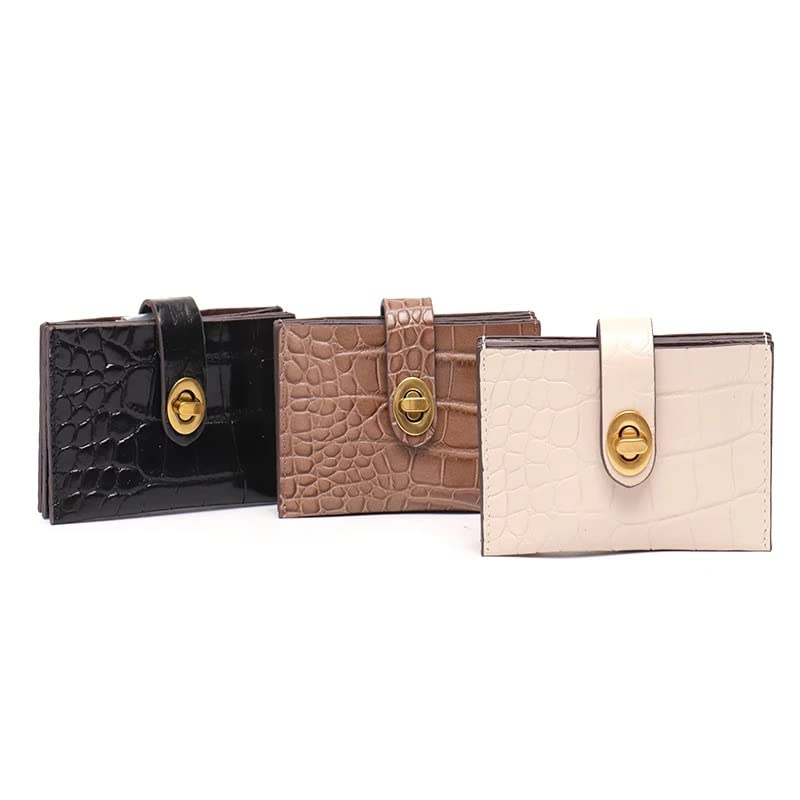 FuninCrea Portafoglio Donna Piccolo Porta Carte di Credito Donna RFID Portamonete Donne Fisarmonica con 9 Slot per Carte, Borsellino Donne con 9 Slot per Carte per Organizer Carta Contanti