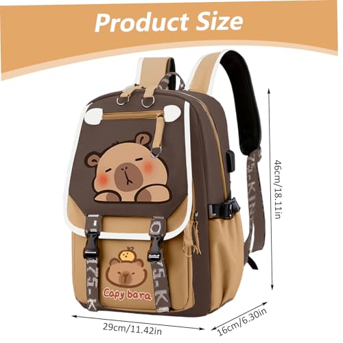 Sac à dos capybara imperméable NIDONE pour écoliers et enfants - 3