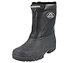 Groundwork LS88 Mens Mucker Stable Yard Waterproof Winter Snow Zip Boots Wellies (9 UK, Black Leather PU) #4