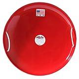 Flexible Flyer Steel Saucer Round Metal Kids Snow Sled Toy with Nylon Rope Handles for Adults and Children Ages 5 Years and Up, Red