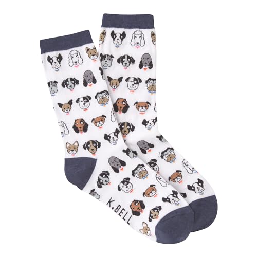 Image of K. Bell Socks womens Retro Varsity Lettuce Crew
