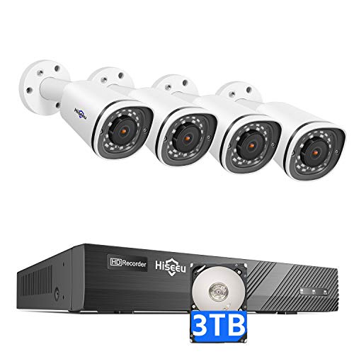 Weekly Top Sale Hiseeu 4K PoE Security Camera System, 8CH 8MP Home Surveillance NVR System with 3TB HDD, 4Pcs 4K IP Wired Camera with Night Vision for Indoor Outdoor Security, 30 Days Video/Audio Loops Recording Best Review Hiseeu 4K PoE Security Camera System, 8CH 8MP Home Surveillance NVR System with 3TB HDD, 4Pcs 4K IP Wired Camera with Night Vision for Indoor Outdoor Security, 30 Days Video/Audio Loops Recording